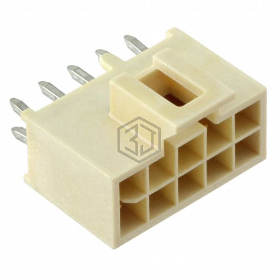 1053102310 - Molex - Rectangular Connectors - Headers, Male Pins