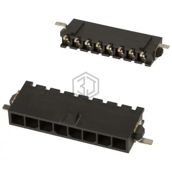 2-1445100-8 - TE Connectivity AMP Connectors - Rectangular Connectors - Headers, Male Pins