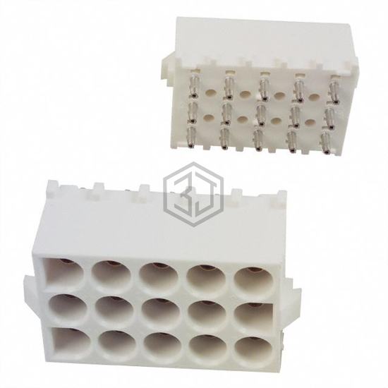 350738-1 - TE Connectivity AMP Connectors - Rectangular Connectors - Headers, Male Pins