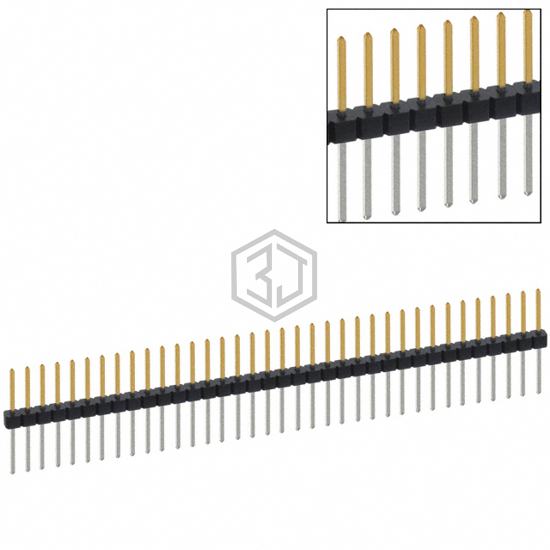 PBC36SFBN - Sullins Connector Solutions - Rectangular Connectors - Headers, Male Pins