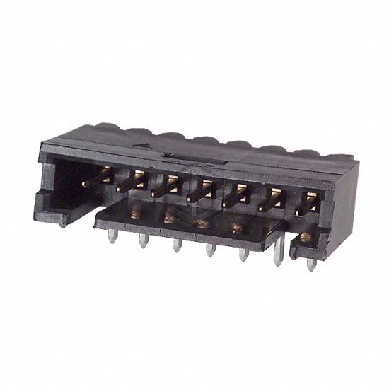 102203-4 - TE Connectivity AMP Connectors - Rectangular Connectors - Headers, Male Pins