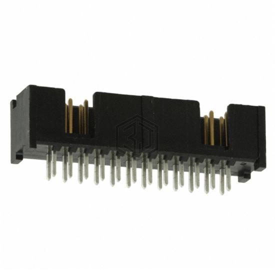 1-5103308-3 - TE Connectivity AMP Connectors - Rectangular Connectors - Headers, Male Pins