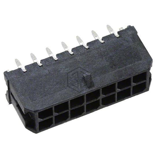0430451424 - Molex - Rectangular Connectors - Headers, Male Pins