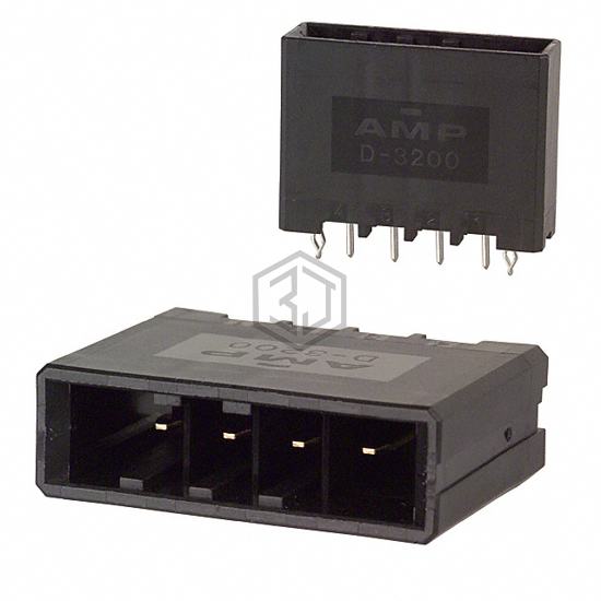 1-917338-3 - TE Connectivity AMP Connectors - Rectangular Connectors - Headers, Male Pins