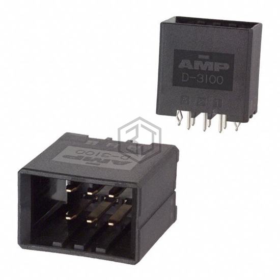 178323-2 - TE Connectivity AMP Connectors - Rectangular Connectors - Headers, Male Pins