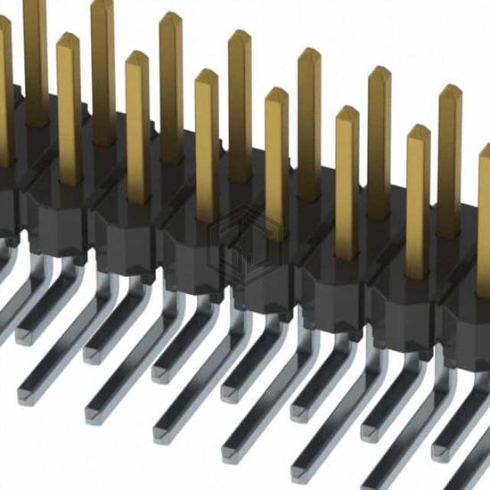 HTSW-130-08-L-D-RA - Samtec Inc. - Rectangular Connectors - Headers, Male Pins