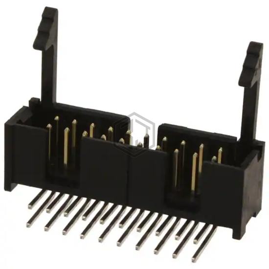 104130-4 - TE Connectivity AMP Connectors - Rectangular Connectors - Headers, Male Pins