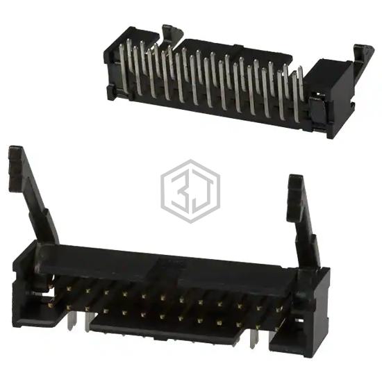104130-5 - TE Connectivity AMP Connectors - Rectangular Connectors - Headers, Male Pins