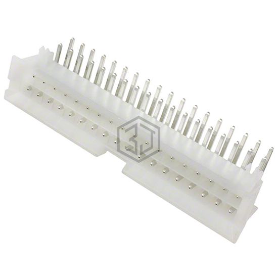 0437590001 - Molex - Rectangular Connectors - Headers, Male Pins