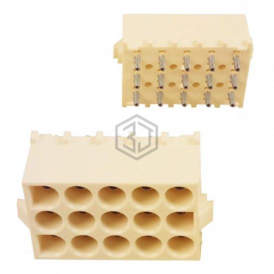350714-4 - TE Connectivity AMP Connectors - Rectangular Connectors - Headers, Male Pins