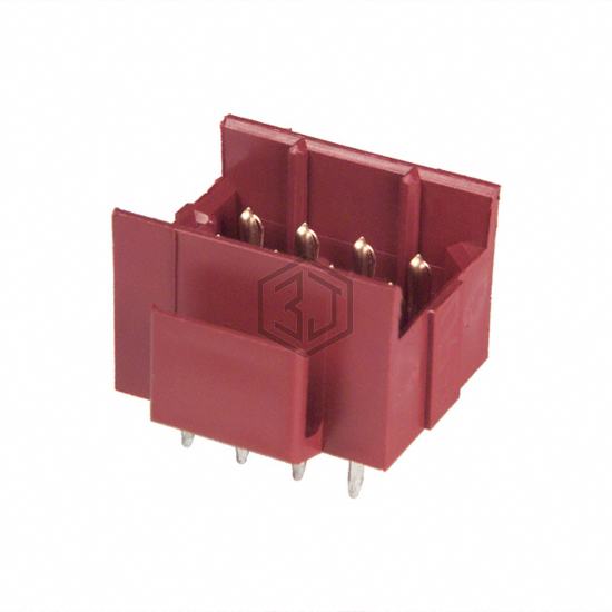 640502-4 - TE Connectivity AMP Connectors - Rectangular Connectors - Headers, Male Pins