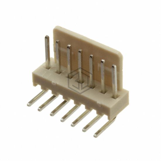 LHA-07-TRA - Adam Tech - Rectangular Connectors - Headers, Male Pins