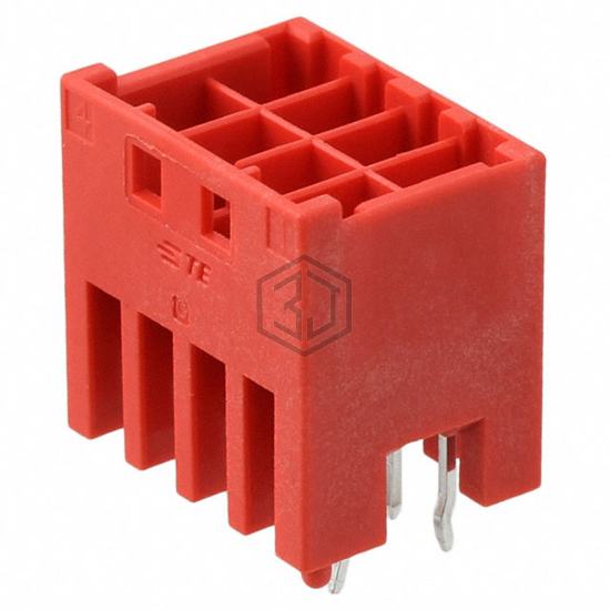3-1971906-4 - TE Connectivity AMP Connectors - Rectangular Connectors - Headers, Male Pins