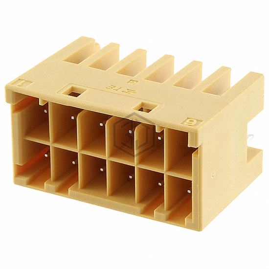 4-1971906-6 - TE Connectivity AMP Connectors - Rectangular Connectors - Headers, Male Pins
