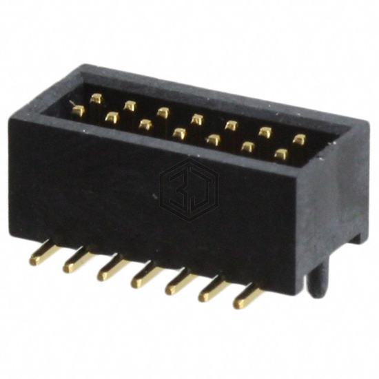 SBH51-LPSE-D07-SP-BK - Sullins Connector Solutions - Rectangular Connectors - Headers, Male Pins