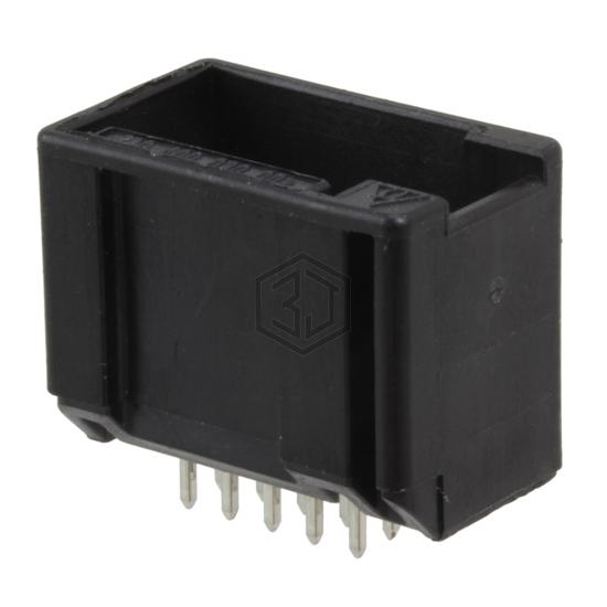 969587-2 - TE Connectivity AMP Connectors - Rectangular Connectors - Headers, Male Pins