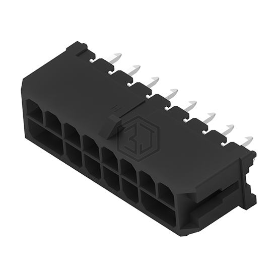 7-2204801-8 - TE Connectivity AMP Connectors - Rectangular Connectors - Headers, Male Pins