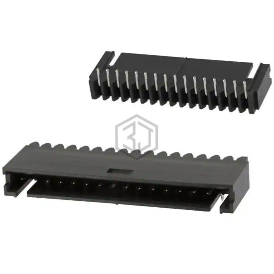 6-102523-4 - TE Connectivity AMP Connectors - Rectangular Connectors - Headers, Male Pins