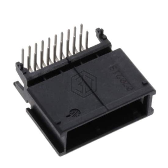 2208165-1 - TE Connectivity AMP Connectors - Rectangular Connectors - Headers, Male Pins