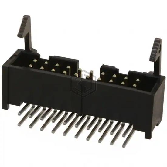 1761609-7 - TE Connectivity AMP Connectors - Rectangular Connectors - Headers, Male Pins
