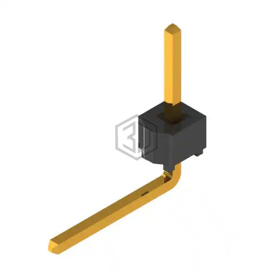 TSW-101-09-G-S-RA - Samtec Inc. - Rectangular Connectors - Headers, Male Pins