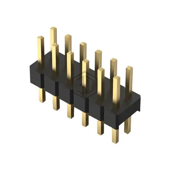 BF050-12-A-B-0600-0300-L-G - GCT - Rectangular Connectors - Headers, Male Pins