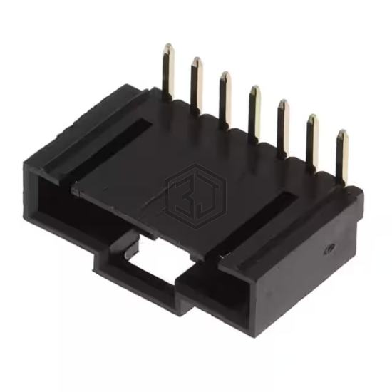 CDR-07-GR - Adam Tech - Rectangular Connectors - Headers, Male Pins
