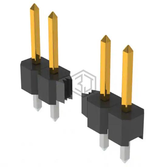 2312-6111-TG - 3M - Rectangular Connectors - Headers, Male Pins