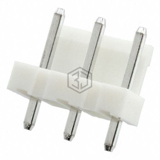 1744037-3 - TE Connectivity AMP Connectors - Rectangular Connectors - Headers, Male Pins