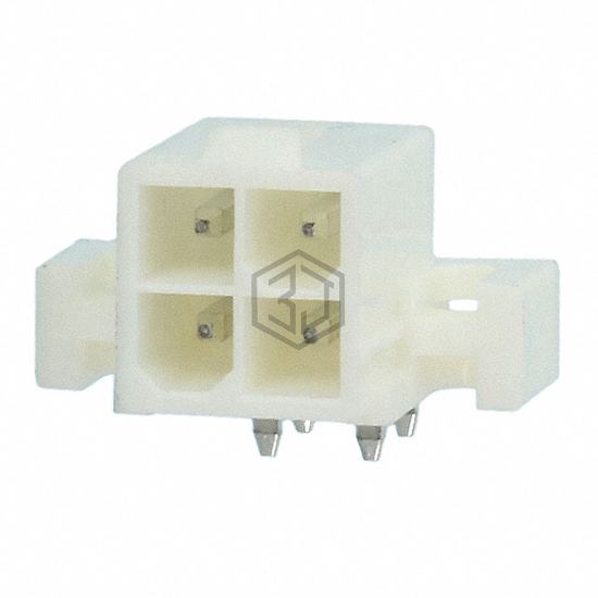 1586044-4 - TE Connectivity AMP Connectors - Rectangular Connectors - Headers, Male Pins