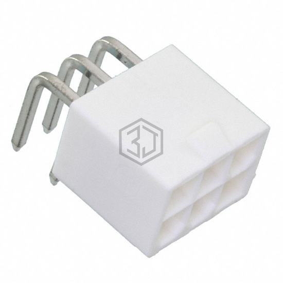 1586863-6 - TE Connectivity AMP Connectors - Rectangular Connectors - Headers, Male Pins
