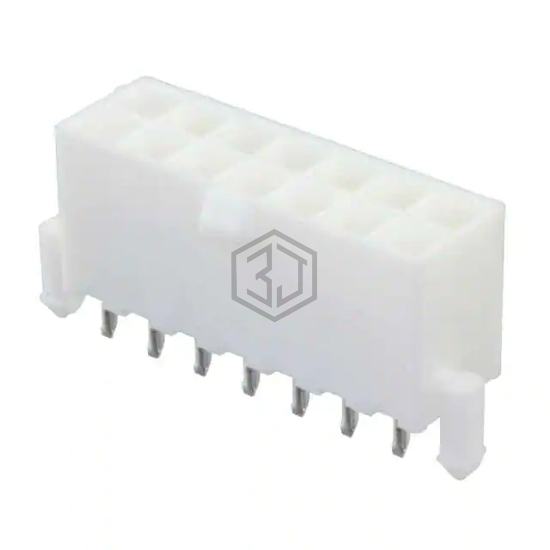 1-1586040-4 - TE Connectivity AMP Connectors - Rectangular Connectors - Headers, Male Pins