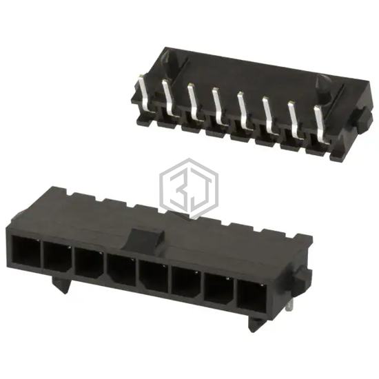 2-1445098-8 - TE Connectivity AMP Connectors - Rectangular Connectors - Headers, Male Pins