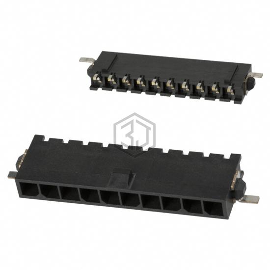3-1445100-0 - TE Connectivity AMP Connectors - Rectangular Connectors - Headers, Male Pins