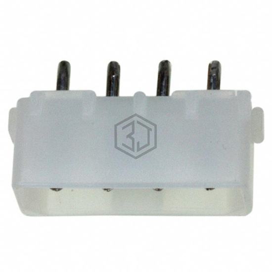 350544-1 - TE Connectivity AMP Connectors - Rectangular Connectors - Headers, Male Pins
