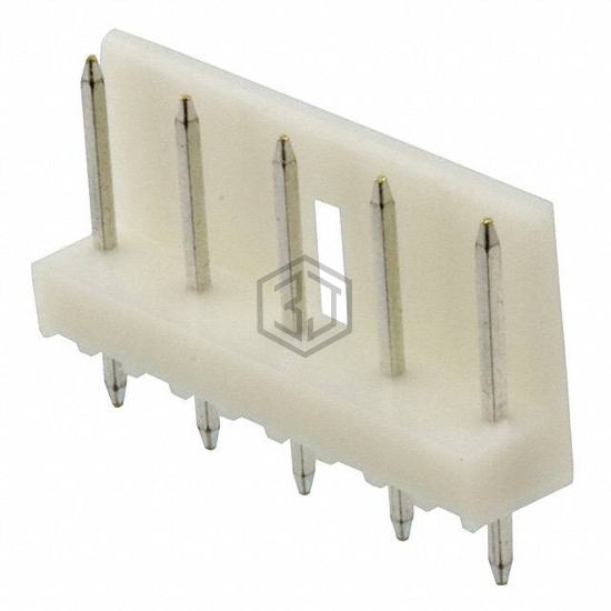172106-5 - TE Connectivity AMP Connectors - Rectangular Connectors - Headers, Male Pins