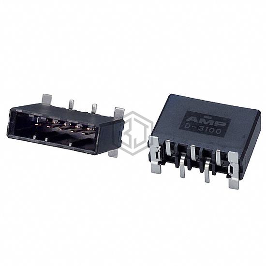1-177665-2 - TE Connectivity AMP Connectors - Rectangular Connectors - Headers, Male Pins
