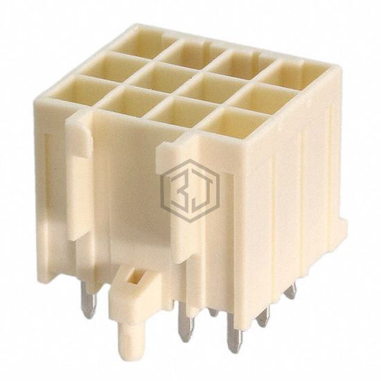 179843-1 - TE Connectivity AMP Connectors - Rectangular Connectors - Headers, Male Pins