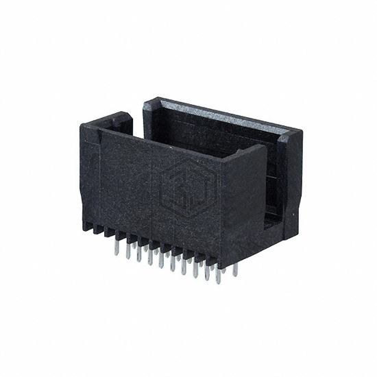 104076-1 - TE Connectivity AMP Connectors - Rectangular Connectors - Headers, Male Pins