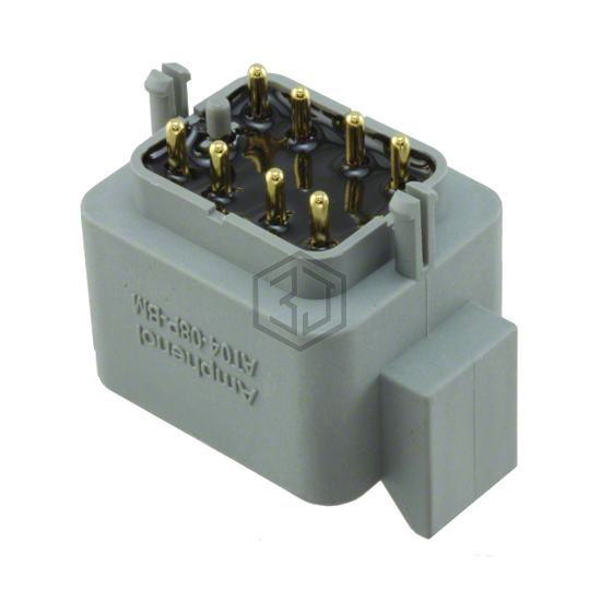 AT04-08PA-BM02 - Amphenol Sine Systems Corp - Rectangular Connectors - Headers, Male Pins