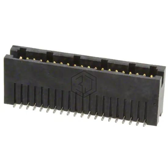 104693-4 - TE Connectivity AMP Connectors - Rectangular Connectors - Headers, Male Pins