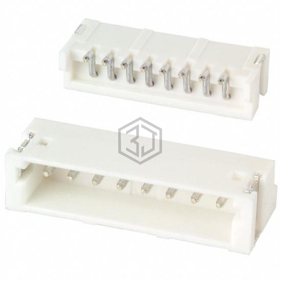 S8B-ZR-SM4A-TF(LF)(SN) - JST Sales America Inc. - Rectangular Connectors - Headers, Male Pins