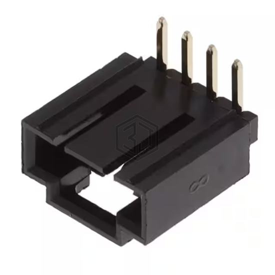 CDR-04-GR - Adam Tech - Rectangular Connectors - Headers, Male Pins