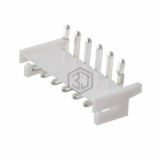 25SH-C-06-TR - Adam Tech - Rectangular Connectors - Headers, Male Pins