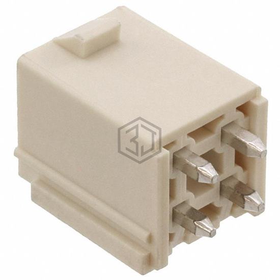 0874270444 - Molex - Rectangular Connectors - Headers, Male Pins