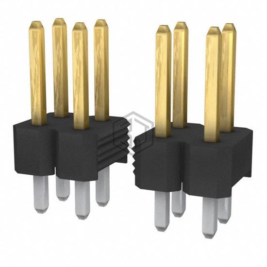 861400402YO2LF - Amphenol ICC (FCI) - Rectangular Connectors - Headers, Male Pins