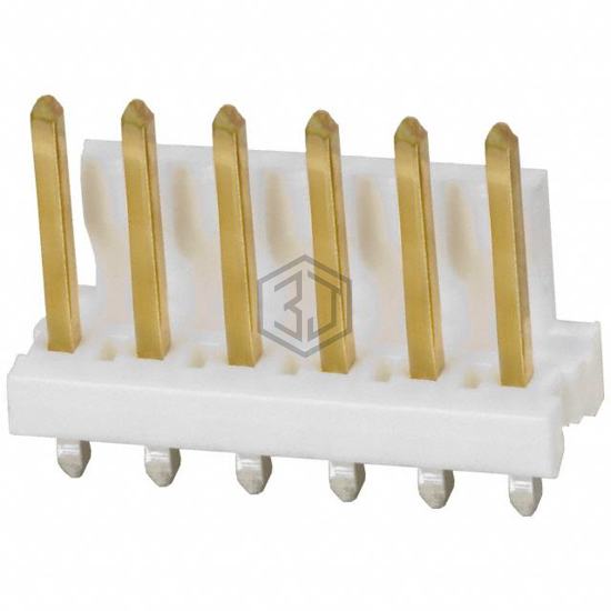641208-6 - TE Connectivity AMP Connectors - Rectangular Connectors - Headers, Male Pins
