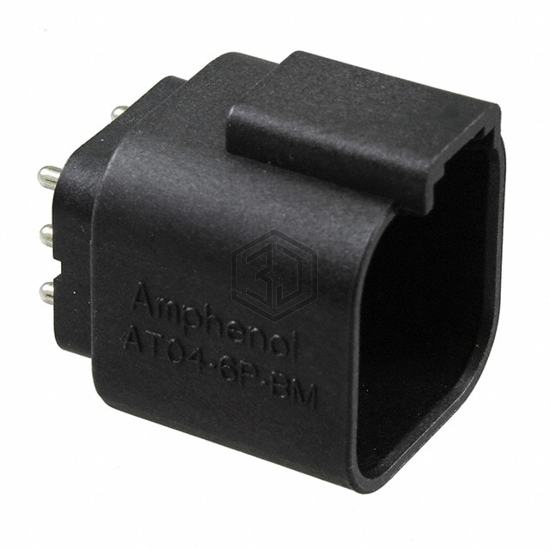 AT04-6P-BM03 - Amphenol Sine Systems Corp - Rectangular Connectors - Headers, Male Pins
