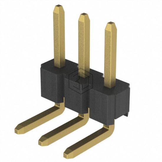 2PH1R-03-UA - Adam Tech - Rectangular Connectors - Headers, Male Pins