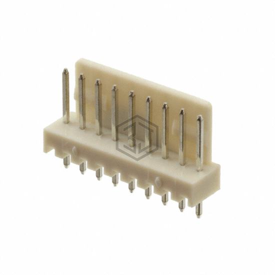 LHS-09-TS - Adam Tech - Rectangular Connectors - Headers, Male Pins